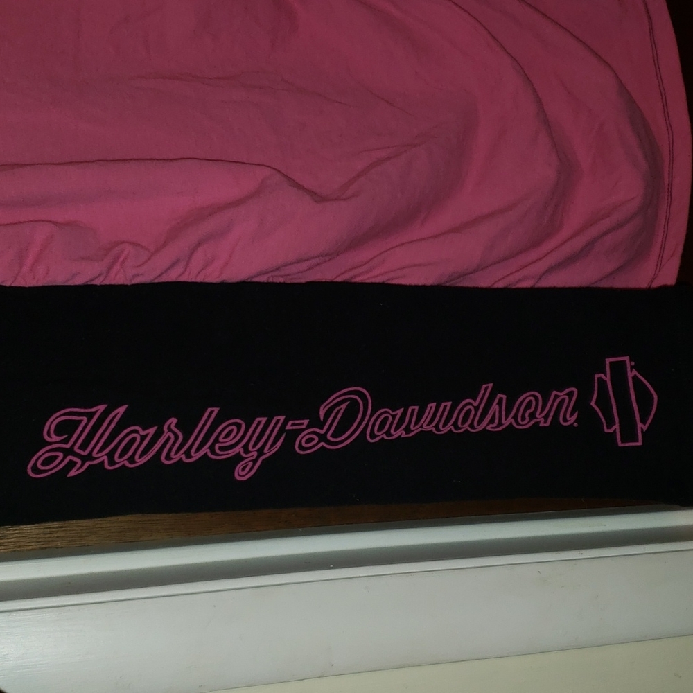 Pink & Black Tank Top | Harley-Davidson - Picture 2 of 7